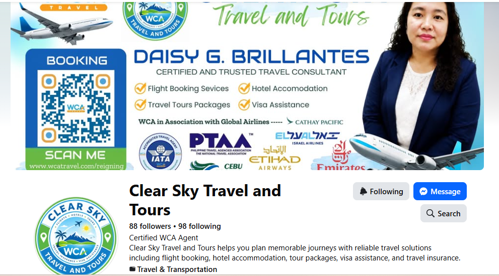 Facebook Brand Launch Kit — Clear Sky Travel and Tours